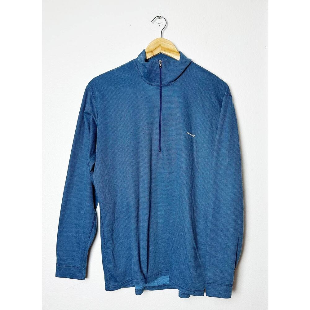 Patagonia Capilene Blue Baselayer Long Sleeve sz M